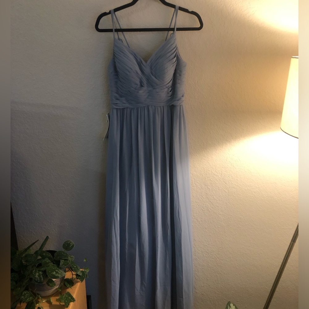 AZAZIE Blake Dusty Blue size 8 NWT